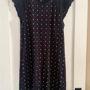 Timmy Hilfiger dress Navy blue Dress with Red and White Polka Dots